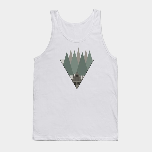 Cabin in the woods Tank Top by maxincredible